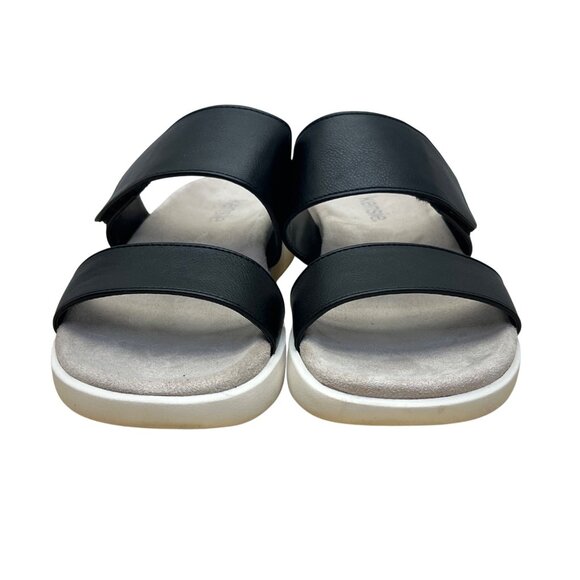 Kensie Women’s Black Adjustable Fit Arch Support Slide Jipsy Sandals Size 7M - Picture 2 of 9